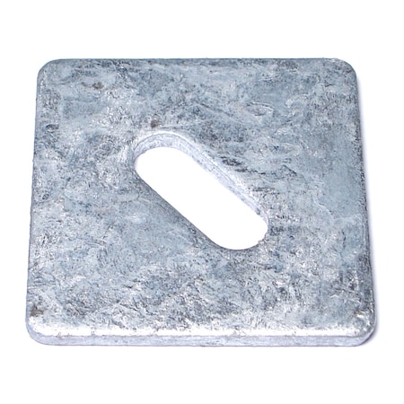 Square Washer, Fits Bolt Size 1/2 In Steel, Galvanized Finish, 16 PK